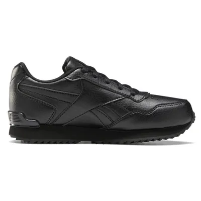 A black Reebok Royal Glide sneaker shown from the side.