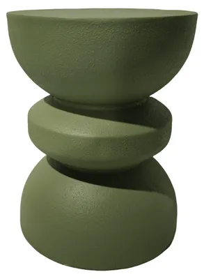 Image de Table d'appoint moderne Rebecca Mobili Silvar 44,5 x 35 x 35 cm MGO Vert