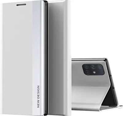 Image de Galaxy A51 Housse, LaimTop cuirPolyuréthanemagnétique rabat Stand Housse pour Samsung Galaxy A51 5G / A51 4G blanc