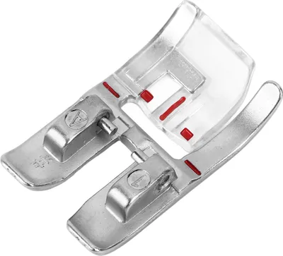Obrázek produktu pro Pro šicí patku Pfaff, průhledný design, 3,2 x 1,9 cm, vyměnitelný materiál z nerezové oceli, strojové quiltování