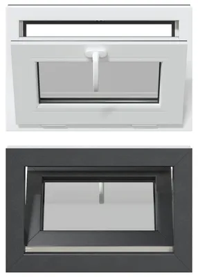 Image de vidaXL Fenêtre de cave RISOR 60 x 40 cm PVC et verre, anthracite