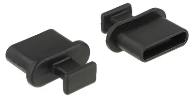 Produktbild von Delock Staubschutz für USB Type-C Buchse mit Griff 10 Stück schwarz