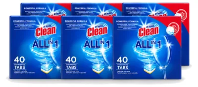 Produktbild von 6 x At Home All-in-1 Spülmaschinentabs - Kalkschutz - Vorteilspackung - 6 Stücke