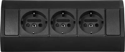 Produktbild von Unterschrank-Möbelsteckdose (Schuko) 3x250V OR-GM-9001(GS)/B