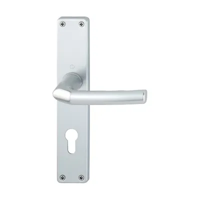 Produktbild von Hoppe Birmingham Langschildgarnitur F1 Aluminium Natur 1117/202SP, PZ Profilzylinder