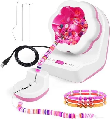 Immagine prodotto di Macchina elettrica per la produzione di braccialetti con 3 aghi a occhiello largo per la creazione di gioielli
