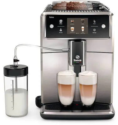 Produktbild von Saeco Xelsis SM7683/10 Kaffeevollautomat, Espressomaschine, 1,7 l, Kaffeebohnen, Eingebautes Mahlwerk, Schwarz, Edelstahl
