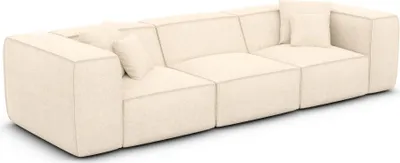 Produktbild von Strukturstoff 4-Sitzer Couch Arelia Creme