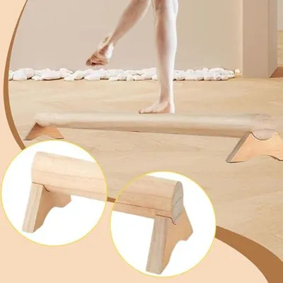 Imagen del producto de Barras de equilibrio para niños y adultos, equipo de gimnasia de madera