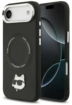 Produktbild von Karl Lagerfeld Choupette Pin Etui MagSafe für iPhone Air schwarz