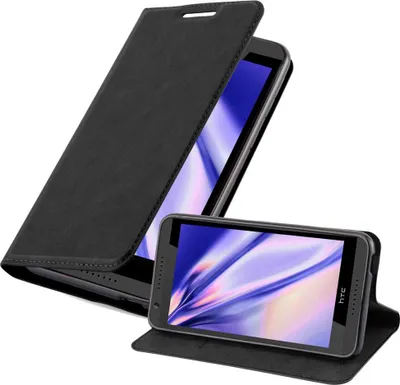 Obrázok produktu pre Cadorabo kryt pre HTC Desire 820 ochranný kryt v čiernej farbe puzdro na mobilný telefón kryt magnetické zatváranie