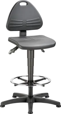 Produktbild von Bimos Arbeitsdrehstuhl Isitec mit Gleitern,Fußring Integralschaum Sitz-Höhe 580-850 - 9613- 2000