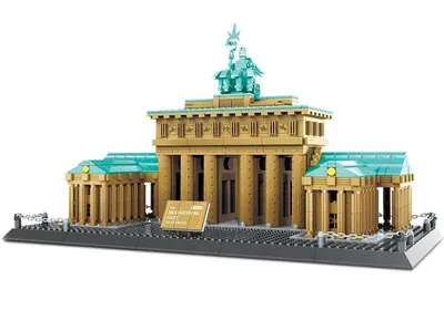 Produktbild von COIL Modellbausätze, Architekturmodell, Konstruktionsspielsteine, Spielbausteine, Kompatible Blöcke, Brandenburger Tor Berlin, 1551 St.