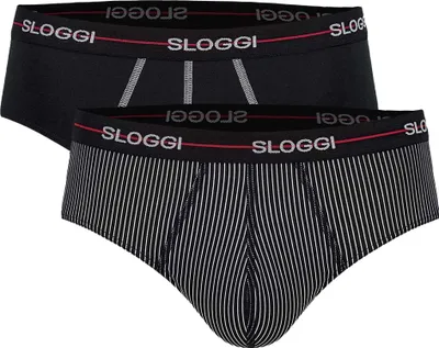 Produktbild von sloggi Herren Slip 2-Pack Start Midi - RED - DARK COMBINATION - Größe 8