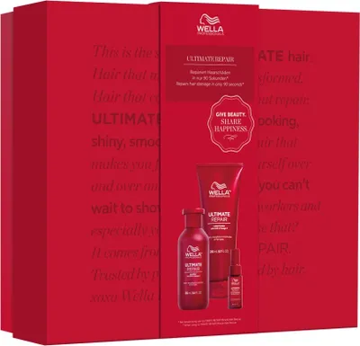 Produktbild von Wella Professionals Ultimate Repair Gift Box - Shampoo 250 ml + Conditioner 200 ml + Miracle Hair Rescue 30 ml