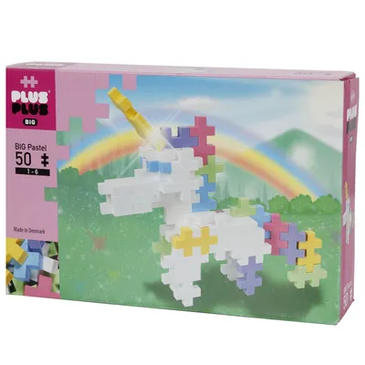 Image de Plus-Plus Big 50 Pastel - Licorne - Blocs de construction