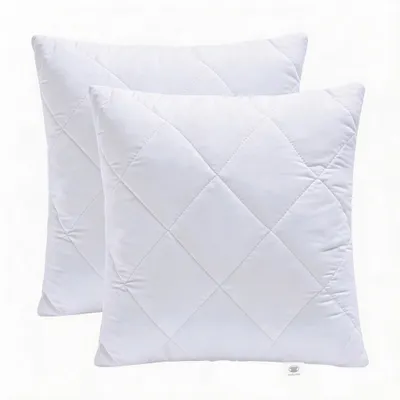 2er-Set Dekokissen 35x35 cm, Polyesterfüllung, weiß