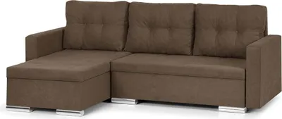 Produktbild von FOLLER Ecksofa mit Schlaffunktion - Braun