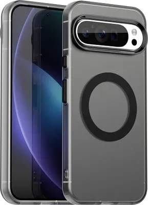 Image de Étui magnétique pour Google Pixel 10 Pro XL, étui antichoc fin, mat et translucide Noir