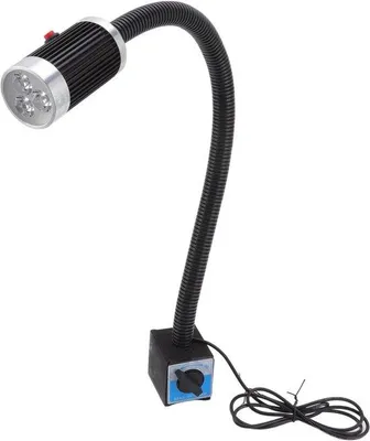 Zdjęcie produktu dla Elastyczne uchwyty obrotowe o zakresie 360 stopni z podstawą magnetyczną i oświetleniem LED.