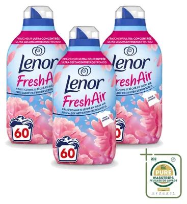Produktbild von 3 x Lenor Fresh Air Bloesem Weichspüler - 840 ml - Vorratspackung - 3 Stücke