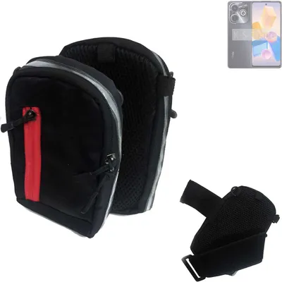 Produktbild von K-S-Trade Outdoor Gürteltasche Holster Umhängetasche kompatibel mit Infinix Hot 40 Pro schwarz Handy Tasche Case travelbag Schutz Hülle Handy