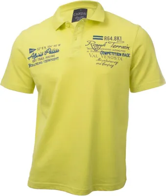 Produktbild von Herren Baumwoll Poloshirt Gelb T-Shirt Polo Shirt Größe L