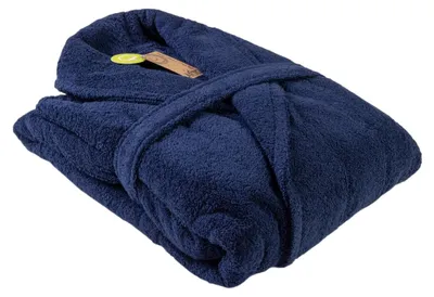 Obrázok produktu pre ARTG - Župan pre dámy, šálový golier LT4020 (XXL) (tmavomodrý)