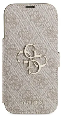 Produktbild von GUESS book case passend für IPHONE 17 Pro GUBKP17L4GMGPI (PU 4G Metal Logo) pink