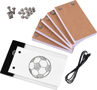 Produktbild von Flip Book Kit mit Lichtpad LED Light Box Tablet 300 Blatt Zeichenpapier Flipbook mit Bindeschrauben zum Zeichnen von Tracing Animation Sketching Cartoon Creation