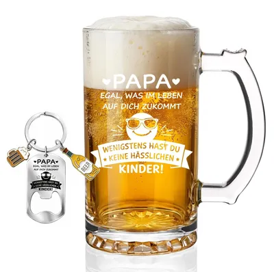 Productafbeelding van Bierglas 460ml - Cadeau Voor Vader