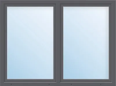Obrázek produktu pro Plastové okno dvoukřídlé ARON Basic bílé/antracit 1250 x 900 mm