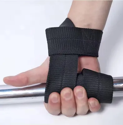 Productafbeelding van CHPN – Powerlifting-riemen – Riemen voor gewichtheffen – Crossfit-riemen – Fitness-riemen – 1 paar – Zwart – Nylon – Universeel – Gewichtheffen