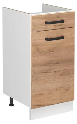 Imagen del producto de Armario bajo para fregadero Vicco R-Line Roble dorado/Blanco 40 cm sin encimera, Model 72880