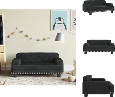 Imagen del producto de vidaXL Sofá infantil , 70x45x30 cm, de terciopelo - Muebles para bebés y niños pequeños