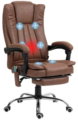 Obrázok produktu pre Masážna stolička - Ergonomická kancelárska stolička - Herná stolička - Kancelárska stolička - Stoličky - s nastaviteľnou opierkou chrbta