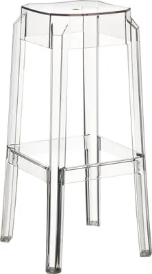 Produktbild von CLP Barhocker Fox aus hochwertigem Kunststoff transparent