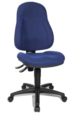Produktbild von Topstar® 8050 BD6 Bürodrehstuhl Wellpoint 10 ohne Armlehnen blau