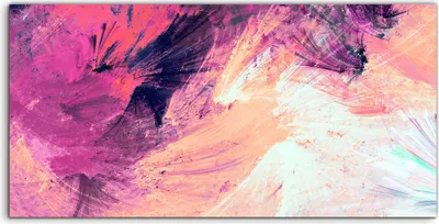 Produktbild von Coloray - Glasbild - 120x60 cm - Wandbild - Glasbilder - Kalt Buntes futuristisches Abstrakt