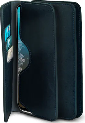 Produktbild von PURSE-CASE für iPhone 12, Farbe:Dunkelblau