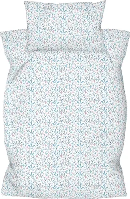 Produktbild von Amilian Kinderbettwäsche 2-teilig – 100×135 & 40×60 cm – 100 % Baumwolle, Hotelverschluss – für Babybett, Kleinkinderbett & Gitterbett