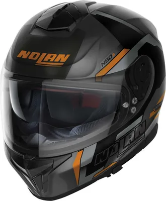 Produktbild von Nolan N80-8 Wanted N-Com Helm, schwarz/grau/orange, XS (55)