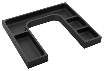 Obrázok produktu pre Organizér LINDO "U" 372x36x323 mm, plast, antracitová farba