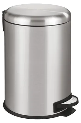Immagine prodotto di WENKO Tret LEMAN Cestino in acciaio inox da 20 litri con chiusura ammortizzata WC bagno