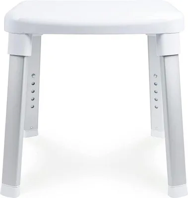 Image de Tabouret de douche - réglable en hauteur – chaise de salle de bain – rectangulaire – chaise de salle de bain pour personnes âgées