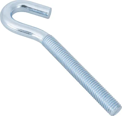 Produktbild von DROMET Schraubhaken M10x120 mm Bauhaken verzinkt mit 75 mm Gewinde