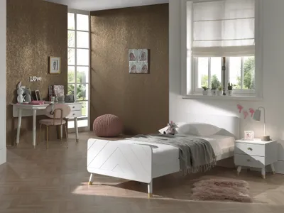 Image de Vipack BILLY Ensemble chambre de jeune 3 pcs. composé de : Lit 90 x 200 cm, chevet et bureau
