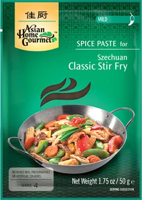 Image de Asian Home Gourmet Pâte d'épices pour Asian Szechuan Stir Fry 50g