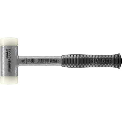 Produktbild von Halder Schonhammer Durchmesser 45mm 900g Supercraft rückschlagfrei Nylon weiß - 3377045