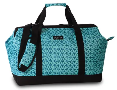 Produktbild von ausgefallene Weekendertasche Bügelreisetasche grün gemustert